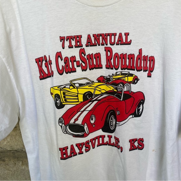 🌱 3 for $30 Vintage car show Kit Car-Sun Roundup short sleeve tee t-shirt as is - Picture 2 of 11